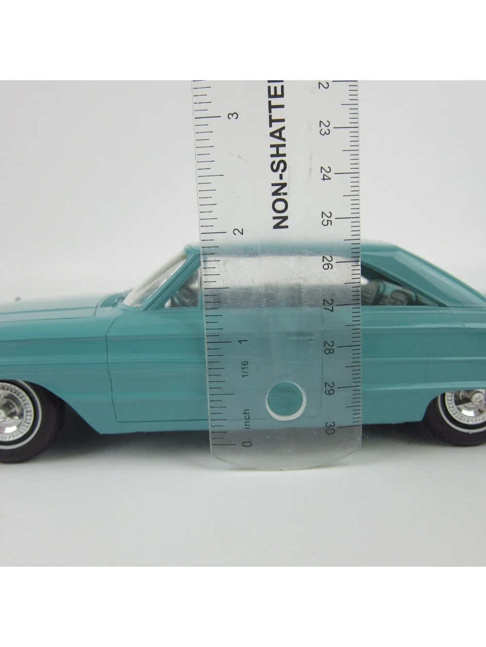 Vintage 1964 Ford Galaxie Sedan Dealer Promo Model Car 500 XL Turquoise Blue